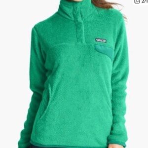 Patagonia Women's Teal Fleece Turtleneck Sweater